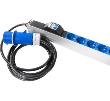 Блок розеток ЦМО Верт блок розеток Rem-32, 1х32A, 2 авт, инд, 10S, 12C13, 4C19, 1420мм, шнур 3м IEC309