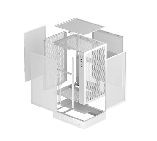 Корпус Deepcool CH170 DIGITAL WH без БП, белый, MINI-ITX (R-CH170-WHNPI0D-G-1)