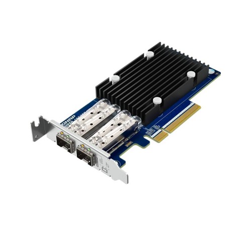 Сетевая карта/ QNAP QXG-10G2SF-X710 LAN Expansion Card, PCIe Gen3 x8, 2 x SFP+ ports (10Gbps/1Gbps)
