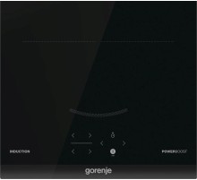 Встраиваемая варочная панель GORENJE/ Встраиваемая варочная панель GORENJE, индукционная, без рамки, сенсорное управление, 2 конфорки, таймер, блокировка от детей, PowerBoost, цвет черный