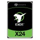 Жесткий диск Seagate Exos X24 HDD 3.5" SATA 24Tb, 7200 rpm, 512Mb buffer, 512e/4Kn, CMR, ST24000NM002H, 1 year (вмятины на корпусе)
