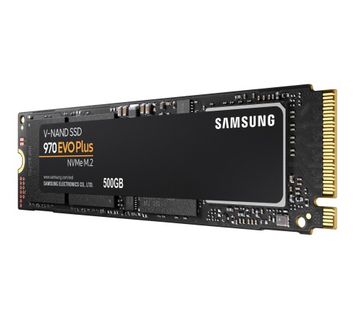 Твердотельный накопитель/ Samsung SSD 970 EVO Plus, 500GB, M.2(22x80mm), NVMe 1.3, PCIe 3.0 x4, 3-bit MLC, R/W 3500/3200MB/s, IOPs 480 000/550 000, DRAM buffer 512MB, TBW 300, DWPD 0.33 (12 мес.) Твердотельный накопитель/ Samsung SSD 970 EVO Plus, 500GB, M.2(22x80mm), NVMe 1.3, PCIe 3.0 x4, 3-bit MLC, R/W 3500/3200MB/s, IOPs 480 000/550 000, DRAM buffer 512MB, TBW 300, DWPD 0.33 (12 мес.)