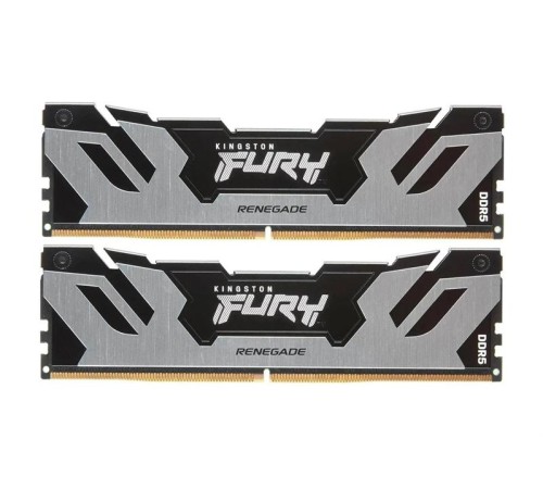 Оперативная память Kingston 32GB 6400MT/s DDR5 CL32 DIMM (Kit of 2) FURY Renegade Silver XMP