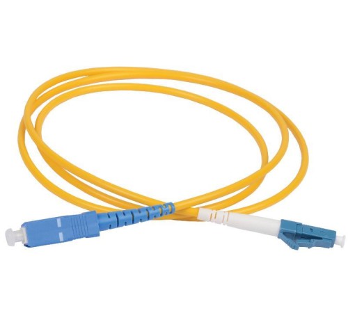 Оптический патч-корд, SM, 9/125 (OS2), LC/UPC-SC/UPC, (Simplex), LSZH, 2м