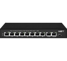 Passive PoE коммутатор Fast Ethernet/ Passive PoE коммутатор Fast Ethernet на 10 портов. Порты: 8 х FE (10/100 Base-T, 52V 4,5(+) 7,8(–)) совместимы с PoE (IEEE 802.3af/at), 2 x FE (10/100 Base-T) Uplink. Совместим со стандартами PoE IEEE 802.3af/at. Мощн