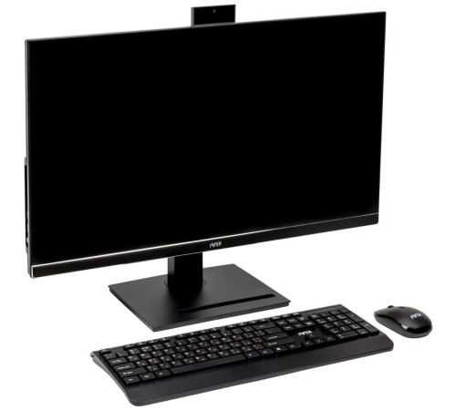 Моноблок/ HIPER V30 2k   27"(2560x1440 (матовый) IPS)/Intel Core i5 14400(2.5Ghz)/16384Mb/512PCISSDGb/noDVD/BT/WiFi/war 1y/7.93kg/черный/Win11Pro + Cam 5.0 SD/Беспроводные МК/WiFi6