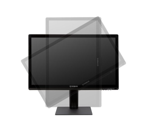 Монитор IRBIS SMARTVIEW 24 23.8'' LED Monitor Touch 1920x1080 16:9 IPS 250 cd/m2 1000:1 3ms 178°/178° VGA HDMI DP USB Audio output 100Hz Tilt Height Swivel Pivot Speakers, внутр. Бп, Black 3y (China)