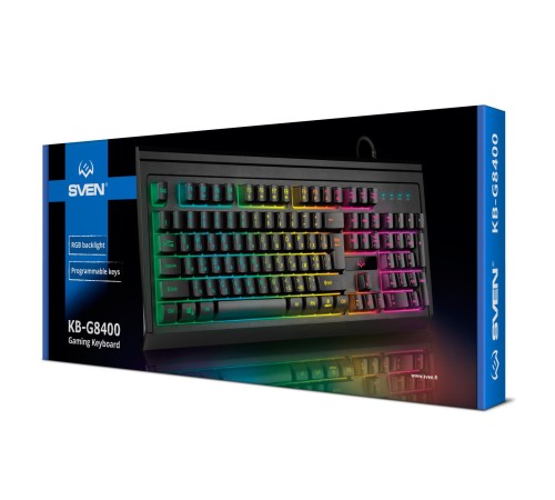 Игровая клавиатура SVEN KB-G8400 (104кл, ПО, RGB-подсветка)