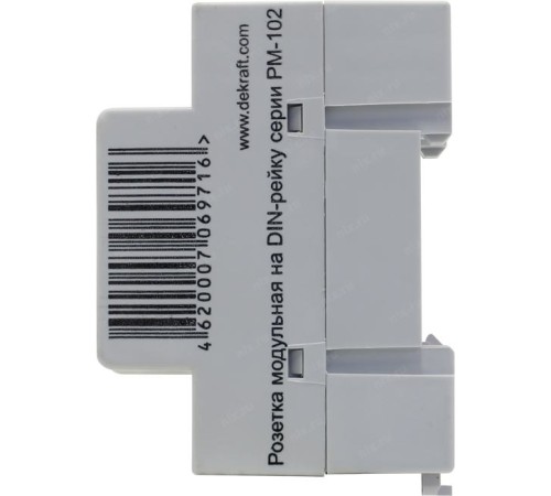 Розетка модульная на DIN-рейку 2P+PEN 16A 220В РМ-102