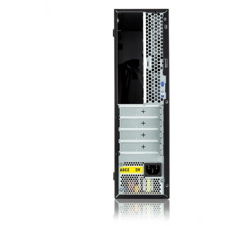 Корпус с блоком питания 300Вт./ Case Foxline FL-1001 mATX case, black, w/PSU TFX 300W, w/2xUSB2.0+2xUSB3.0, w/1xcombo audio, w/pwr cord, w/ 8cm FAN