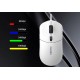 Мышь проводная Dareu LM121 White (белый), DPI 800/1600/2400/6400, тихий щелчок, подсветка RGB, размер 116x35x60мм, 1,8м