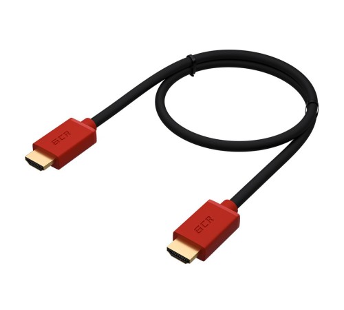 GCR Кабель 3.0m HDMI версия 2.0, HDR 4:2:2, Ultra HD, 4K 60 fps 60Hz/5K*30Hz, 3D, AUDIO, 18.0 Гбит/с, 28/28 AWG, OD7.3mm, тройной экран, черный, красные коннекторы, GCR-HM451-3.0m GCR Кабель 3.0m HDMI версия 2.0, HDR 4:2:2, Ultra HD, 4K 60 fps 60Hz/5K*30Hz, 3D, AUDIO, 18.0 Гбит/с, 28/28 AWG, OD7.3mm, тройной экран, черный, красные коннекторы, GCR-HM451-3.0m