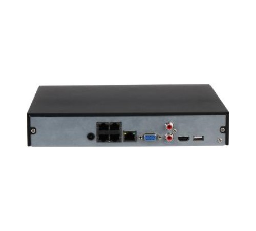 Видеорегистратор DAHUA 4-канальный IP-видеорегистратор с PoE, 4K и H.265+, ИИ Входящий поток до 80Мбит/с; сжатие: H.265+, H.265, H.264+, H.264, MJPEG; разрешение записи до 12Мп; накопители: 1 SATA III до 10Тбайт; восп Видеорегистратор DAHUA 4-канальный IP-видеорегистратор с PoE, 4K и H.265+, ИИ Входящий поток до 80Мбит/с; сжатие: H.265+, H.265, H.264+, H.264, MJPEG; разрешение записи до 12Мп; накопители: 1 SATA III до 10Тбайт; восп