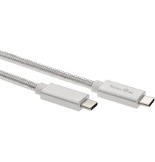 Кабель/ Кабель USB 3.1 Type Cm -- Cm  IC 5А 20Gbs длина 2M, Telecom <TC420S-2M> серебряный