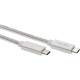 Кабель/ Кабель USB 3.1 Type Cm -- Cm IC 5А 20Gbs длина 2M, Telecom <TC420S-2M> серебряный