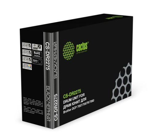 Блок фотобарабана Cactus CS-DR2275 DR-2275 черный ч/б:12000стр. для DCP 7057/7057R/7060 Brother Блок фотобарабана Cactus CS-DR2275 DR-2275 черный ч/б:12000стр. для DCP 7057/7057R/7060 Brother