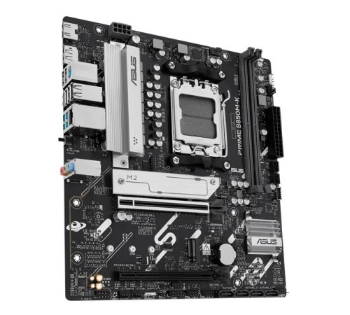 Материнская плата ASUS PRIME B850M-K, AM5, B850, 2*DDR5, 4*SATA, 2*M.2, 4*USB 3.2, 4*USB 2.0, 3*PCIx16, 2*PCIx1, DP+HDMI, mATX; 90MB1LV0-M0EAY0