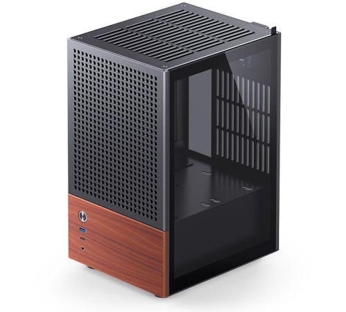 Корпус без блока питания/ Case JONSBO T6, Mini-Tower, 1x140mm, 1xUSB-A 3.0 + 1xUSB-C 3.2, mITX, wood panel + wooden handle Black Корпус без блока питания/ Case JONSBO T6, Mini-Tower, 1x140mm, 1xUSB-A 3.0 + 1xUSB-C 3.2, mITX, wood panel + wooden handle Black