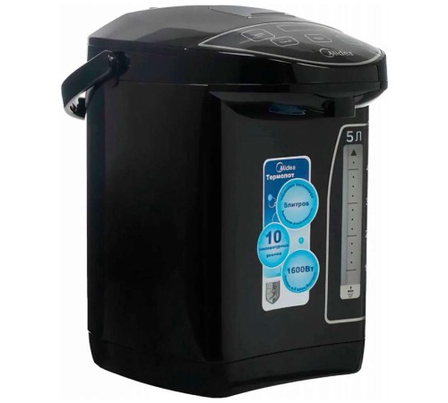 Термопот Midea/ 1600 Вт, 5 л. Цвет черный
