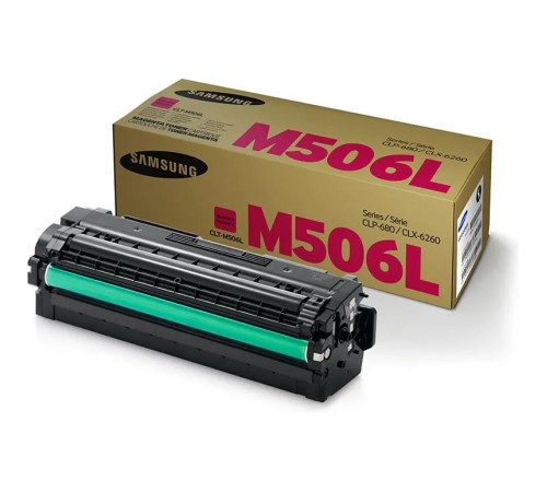 Тонер-картридж/ Samsung CLT-M506L High Yield Magenta Toner Cartridge
