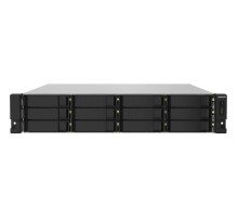 Сетевое хранилище без дисков/ SMB QNAP TS-1232PXU-RP-4G 12-Bay quad-core 64-bit AL324 1.7 GHz rackmount NAS with 250W redundant PSU, 4GB DDR4 UDIMM RAM (max 1x16GB), SATA 6Gb/s, 2x 10GbE SFP+ LAN, 2x2.5 GbE LAN, 1x PCIe Gen2 x2 slot. W/o RAIL-B02