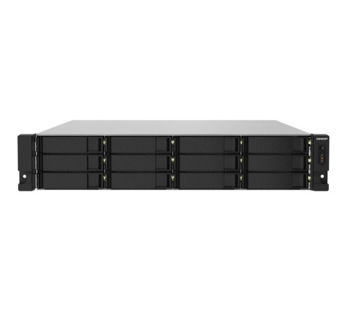 Сетевое хранилище без дисков/ SMB QNAP TS-1232PXU-RP-4G 12-Bay quad-core 64-bit AL324 1.7 GHz rackmount NAS with 250W redundant PSU, 4GB DDR4 UDIMM RAM (max 1x16GB), SATA 6Gb/s, 2x 10GbE SFP+ LAN, 2x2.5 GbE LAN, 1x PCIe Gen2 x2 slot. W/o RAIL-B02 Сетевое хранилище без дисков/ SMB QNAP TS-1232PXU-RP-4G 12-Bay quad-core 64-bit AL324 1.7 GHz rackmount NAS with 250W redundant PSU, 4GB DDR4 UDIMM RAM (max 1x16GB), SATA 6Gb/s, 2x 10GbE SFP+ LAN, 2x2.5 GbE LAN, 1x PCIe Gen2 x2 slot. W/o RAIL-B02
