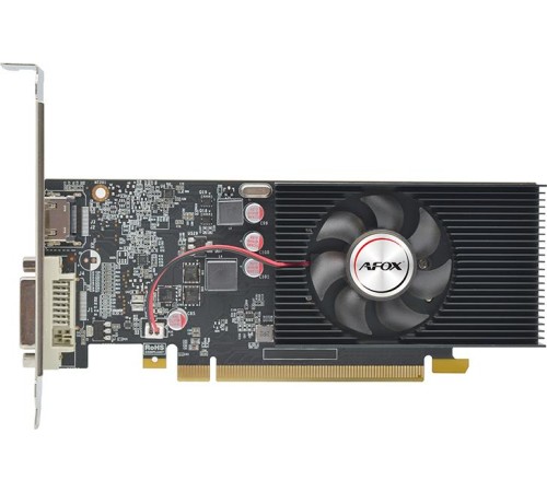 Видеокарта/ VGA AFOX NVIDIA Geforce GT1030 LP 2GB, GDDR5/64-bit, PCIe 3.0, 1xDVI-D, 1xHDMI 2.0, 1-slot