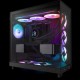 Кулер для корпуса ПК/ Case Cooler NZXT F360 RGB Core (120x120x25mm, 4-pin PWM, RGB, 75.12CFM, 30dBA, 2400RPM, Black, Single-Frame RGB Fan Unit)