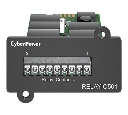 Релейная карта управления CyberPower RELAYIO501/ Dry contact relay card for OL, OLS, PR, OR series UPSs, 0.54x0.36x0.76m., 0.052kg. Релейная карта управления CyberPower RELAYIO501/ Dry contact relay card for OL, OLS, PR, OR series UPSs, 0.54x0.36x0.76m., 0.052kg.