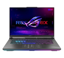 Ноутбук/ ASUS ROG Strix G16 G614PP-S5063 16"(2560x1600 (матовый, 240Hz) IPS)/AMD Ryzen 9 8940HX(4Ghz)/32768Mb/1024PCISSDGb/noDVD/Ext:nVidia GeForce RTX 5070(8192Mb)/Cam/BT/WiFi/90WHr/war 1y/2.5kg/Eclipse Gray/DOS