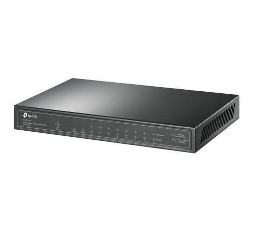 Коммутатор/ 8-port gigabit Unmanaged PoE+ Switch with 1 Gigabit RJ-45 + 1 SFP uplink ports, desktop mount, 8 802.3af/at compliant  PoE+ ports, 1 Gigabit RJ-45 + 1 SFP uplink ports