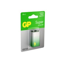 Батарейки Алкалиновая батарейка GP Super Alkaline G-Tech 9V Крона - 1 шт. на блистере (1 шт.)