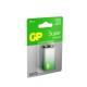 Батарейки Алкалиновая батарейка GP Super Alkaline G-Tech 9V Крона - 1 шт. на блистере (1 шт.)