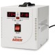 Стабилизатор POWERMAN AVS 1500D, ступенчатый регулятор, цифровые индикаторы уровней напряжения, 1500ВА, 140-260В, максимальный входной ток 10А, 2 евророзетки, IP-20, напольный, 200мм х 160мм х 190мм, 4 кг./ Stabilizer POWERMAN AVS 1500D, step-type regula