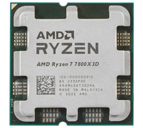 Процессор/ APU AM5 AMD Ryzen 7 7800X3D (8C/16T, 4.2/5.0GHz, 96MB, 120W,Radeon Graphic) OEM