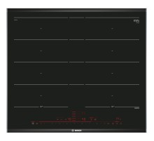 Встраиваемая индукционная панель BOSCH Serie 8, индукционная варочная панель, 60см, управление DirectSelectPremium, 4 индукционных зон нагрева, 2 зоны FlexZone, расширенная зона Extended FlexZone, подсветка ZoneLight, технология HomeConnect, определение н