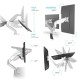 ONKRON кронштейн для монитора 13"-32" настольный, белый G160