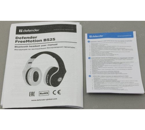 Defender Беспроводная гарнитура FreeMotion B525 белый+синий, Bluetooth