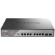 Коммутатор D-Link Настраиваемый L2 PoE-коммутатор, 8x1000Base-T PoE 802.3bt 90 Вт, 2x1000Base-X SFP, PoE-бюджет 242 Вт, дальность PoE до 250 м