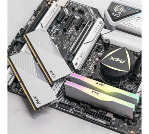 Оперативная память ADATA LANCER RGB DDR5 DIMM 32GB 7200MHz 2*16GB 34-46-46 1.4V WHITE DUAL COLOR BOX