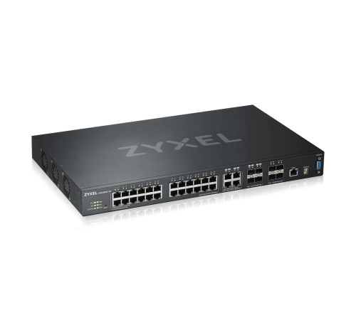 Коммутатор/ ZYXEL ZYXEL XGS4600-32 L3 Managed Switch, 28 port Gig and 4x 10G SFP+, stackable, dual PSU
