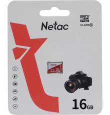 Носитель информации Netac P500 ECO 16GB MicroSDHC C10 up to 80MB/s, retail pack card only