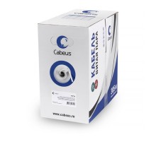 кабель Cabeus UTP-4P-Cat.6-SOLID-LSZH-GY Кабель витая пара UTP (U/UTP), категория 6, 4 пары (23 AWG), одножильный, LSZH нг(А)-HF, серый (305 м)