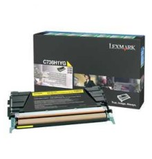 C736 Yellow High Yield Return Program Print Cartridge (10K)
