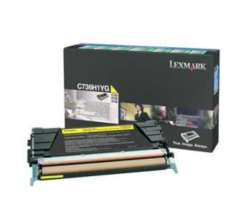 C736 Yellow High Yield Return Program Print Cartridge (10K) C736 Yellow High Yield Return Program Print Cartridge (10K)