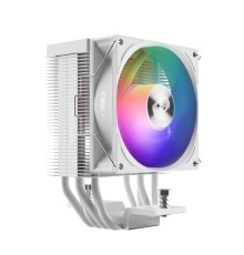 Кулер для процессора PCCooler R400 ARGB WH S115X/1200/1700/AM4/AM5 (TDP 180W, 90mm ARGB Fan, 4 тепловые трубки 6мм, 650-2200RPM, 28,3dBa)