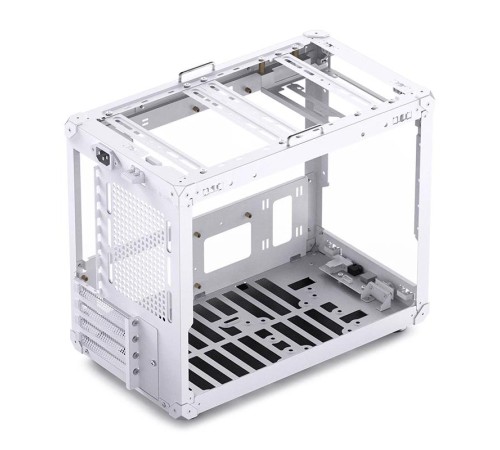 Корпус без блока питания/ Case JONSBO C6 MAX Handle, Mini-Tower, TG, no fan, 1xUSB-A 3.0 + 1xUSB-C 3.1, mATX, mITX White