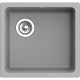 Кухонная мойка RIVELATO RIVELATO Мойка BERKANA 45 1-чаш 485*455, монтаж: универсальный, материал: кварц, цвет: серый металлик