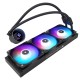 Водяное охлаждение для процессора/ Water Cooling System Thermalright Frozen Notte 360 Black Argb V2 (360mm, Black, ARGB/ Fans: 3x120mm, 72.37CFM, 27.7dBA, 2000RPM/ Pump height 54mm, 28dBA, 5300RPM, Rad thickness 27mm/ S: 1200, 1700, 1851, 2011, 2066, 115X