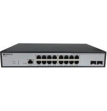 Коммутатор/ Управляемый L3 коммутатор, 16x1000Base-T, 2x10GBase-X SFP+, консольный порт RJ-45, комплект для установки в 19" стойку